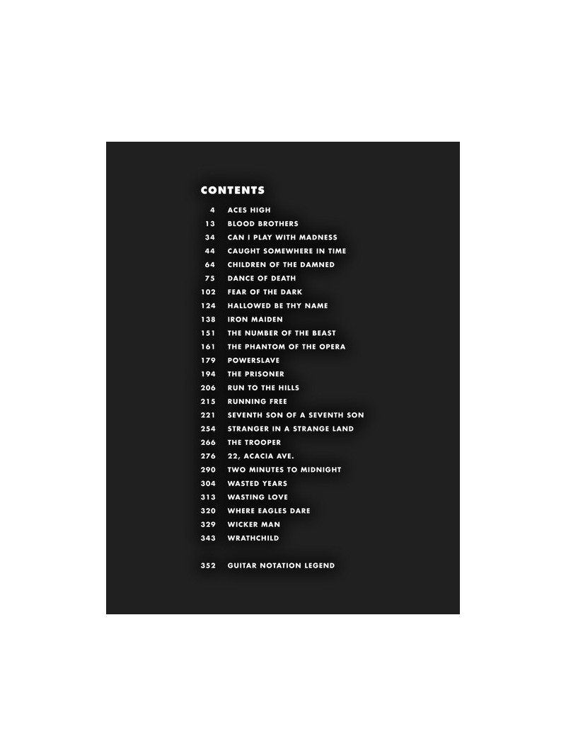 Iron Maiden: Guitar TAB
