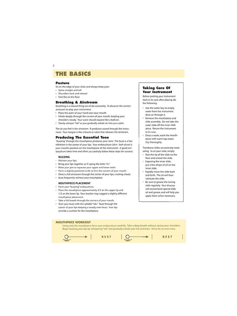 Essential Elements for Band – Trombone Book 1 (book/Audio Online) 