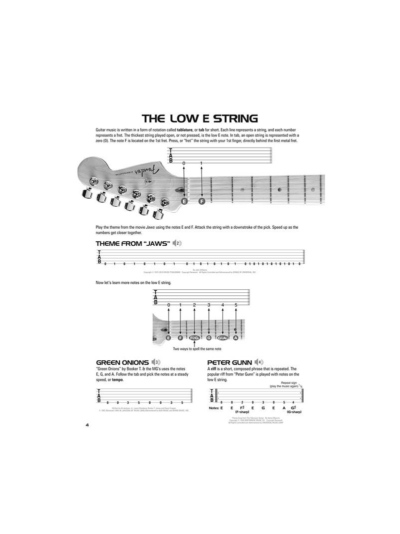 Guitar TAB Method - Book 1 (book/CD)