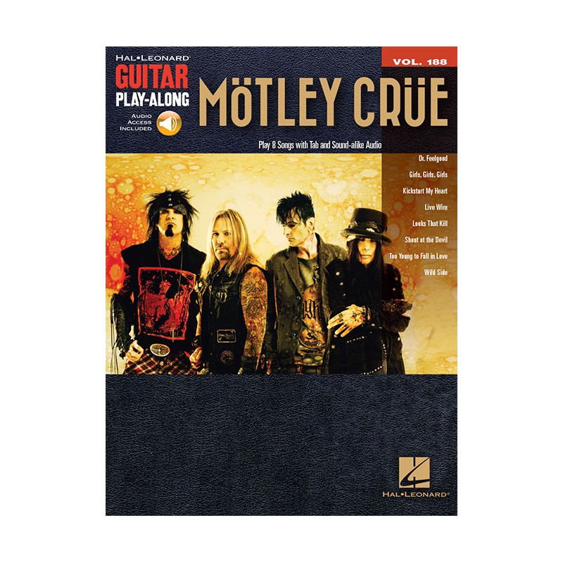 Motley Crue Guitar Play-Along Volume 188 www.birdlandjazz.it