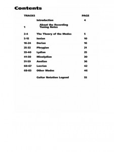 Modes for Guitar (book/CD)