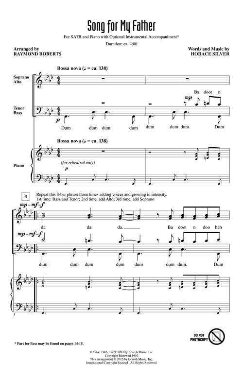 Song For My Father (SATB)