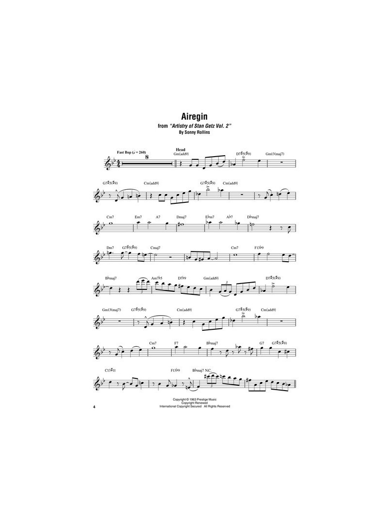 Stan Getz – Omnibook