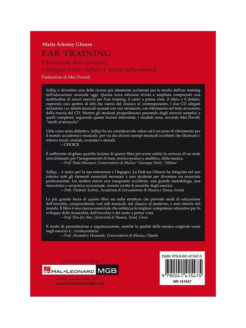 Solfeggio, ear training, ritmo, dettato e teoria (libro/2 CD)a
