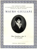 Mauro Giuliani Three Sonatinas for solo guitar www.birdlandjazz.it