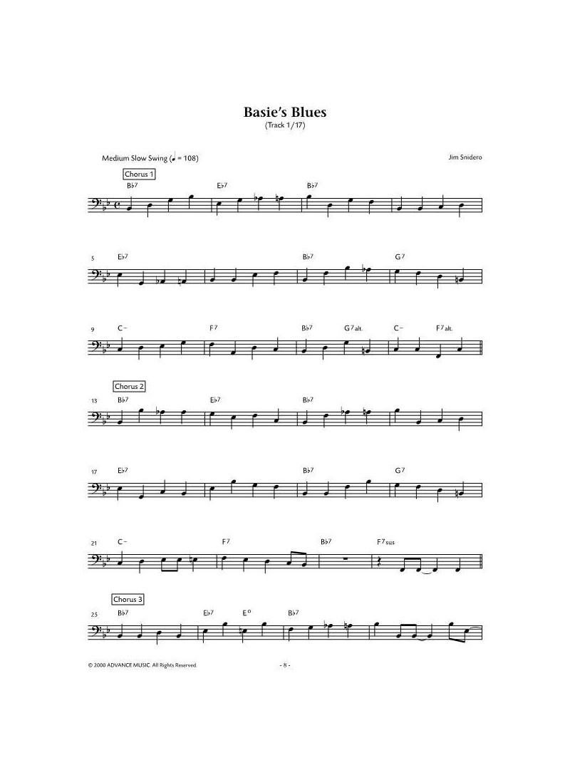 Easy Jazz Conception Bass Lines (book/CD play-along)