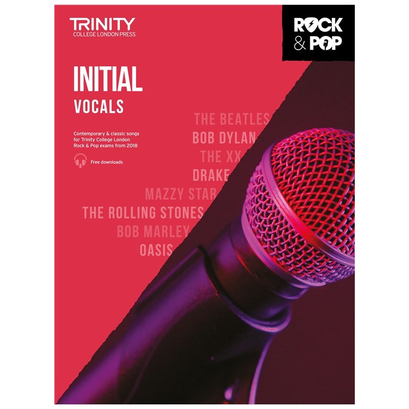 Rock & Pop Exams: Vocals Initial from 2018 (book/download)