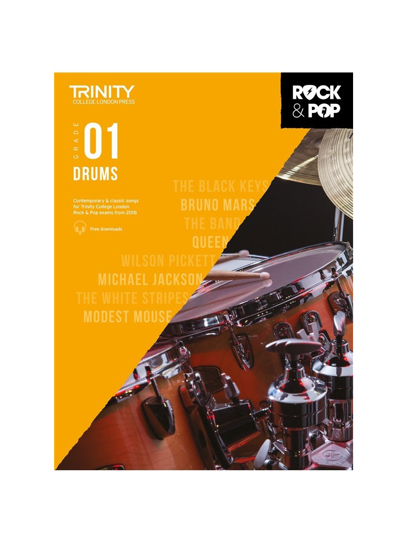 Rock & Pop Exams: Drums Grade 1 from 2018 (book/download)