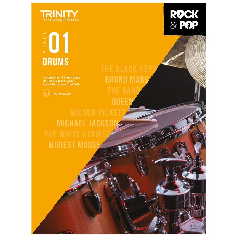 Rock & Pop Exams: Drums Grade 1 from 2018 (book/download)