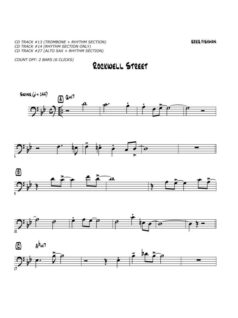 Jazz Phrasing for Trombone 1 (book/CD play-along)