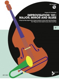 Improvisation 101: Major, Minor and Blues - Bass (book/CD)