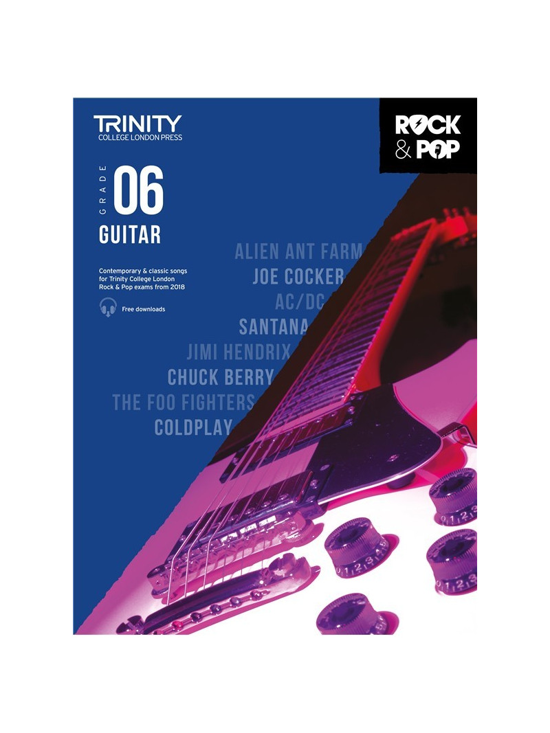 Rock & Pop Exams: Guitar Grade 6 from 2018 (book/download)