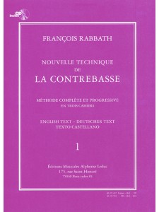 Nouvelle Technique de la Contrebasse - Book 1 (book/CD)