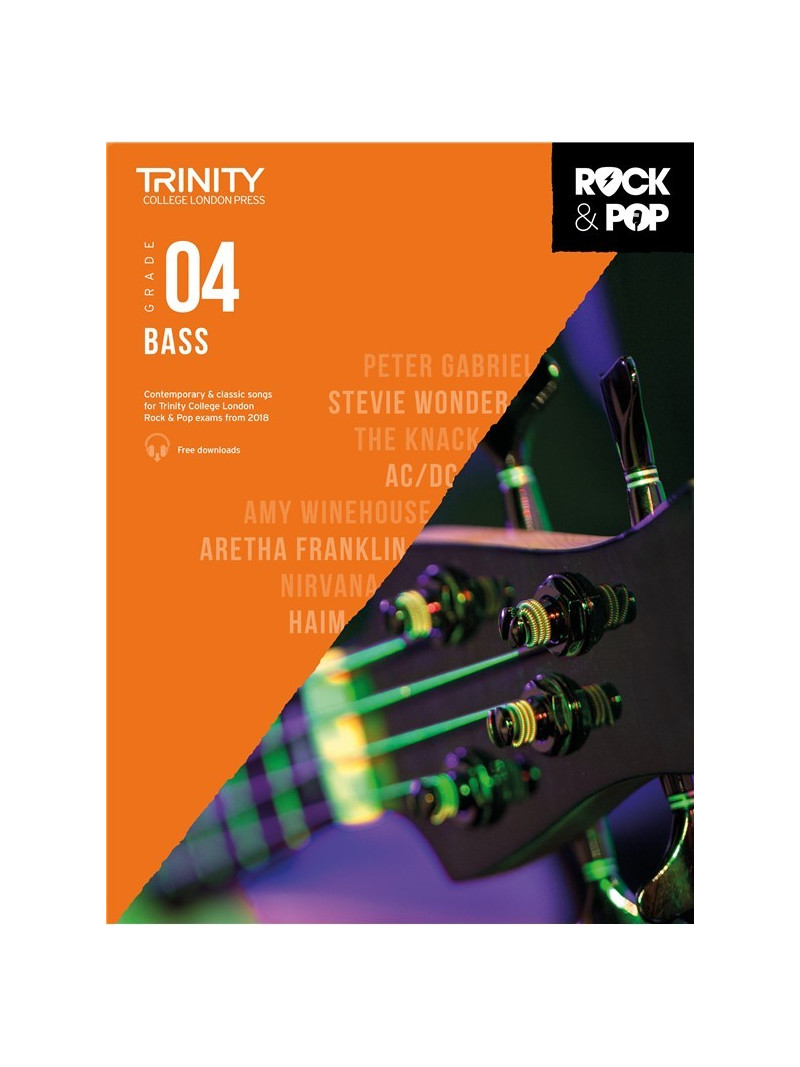Rock & Pop Exams: Bass Grade 4 from 2018 (book/download)