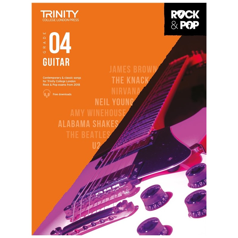 Rock & Pop Exams: Guitar Grade 4 from 2018 (book/download)
