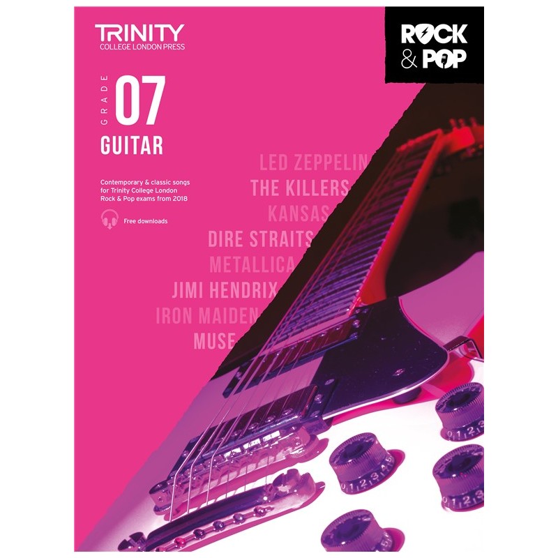Rock & Pop Exams: Guitar Grade 7 from 2018 (book/download)