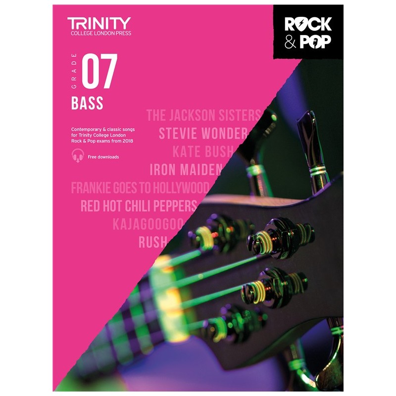 Rock & Pop Exams: Bass Grade 7 from 2018 (book/download)