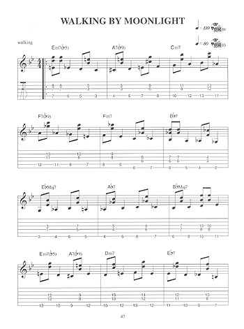 Walking Bass Lines For Guitar (book/CD)