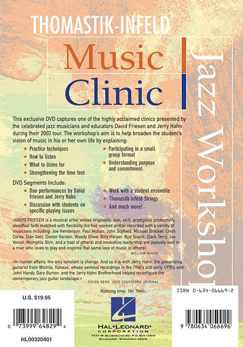 Jazz Workshop - Music Clinic (DVD)