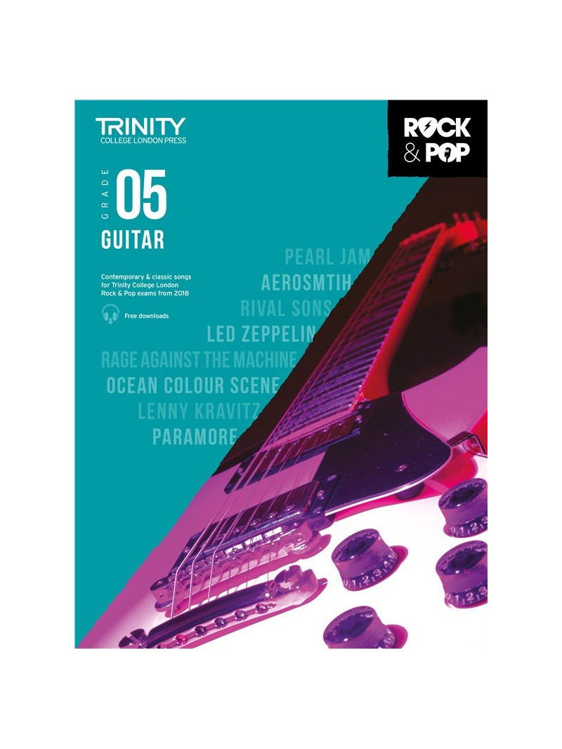 Rock & Pop Exams: Guitar Grade 5 from 2018 (book/download)