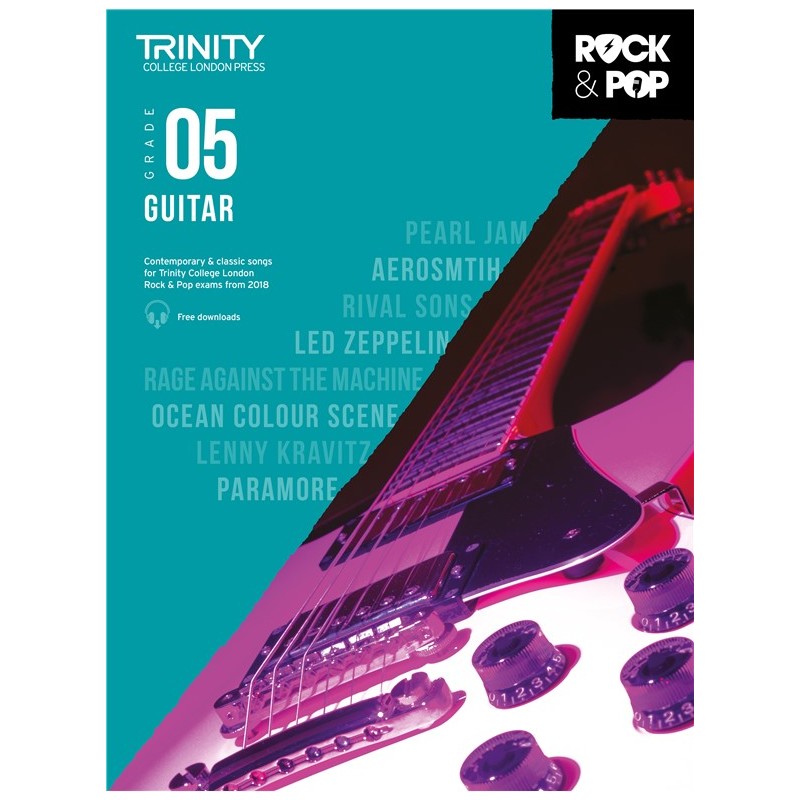 Rock & Pop Exams: Guitar Grade 5 from 2018 (book/download)