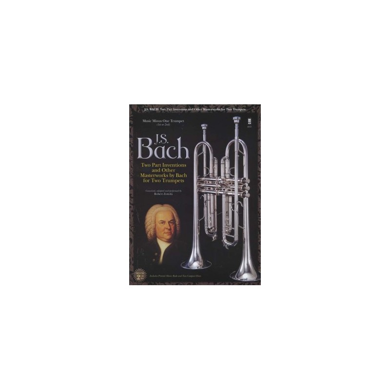 Johann Sebastian Bach: Two-Part Inventions for Two Trumpets (book/2 CD)