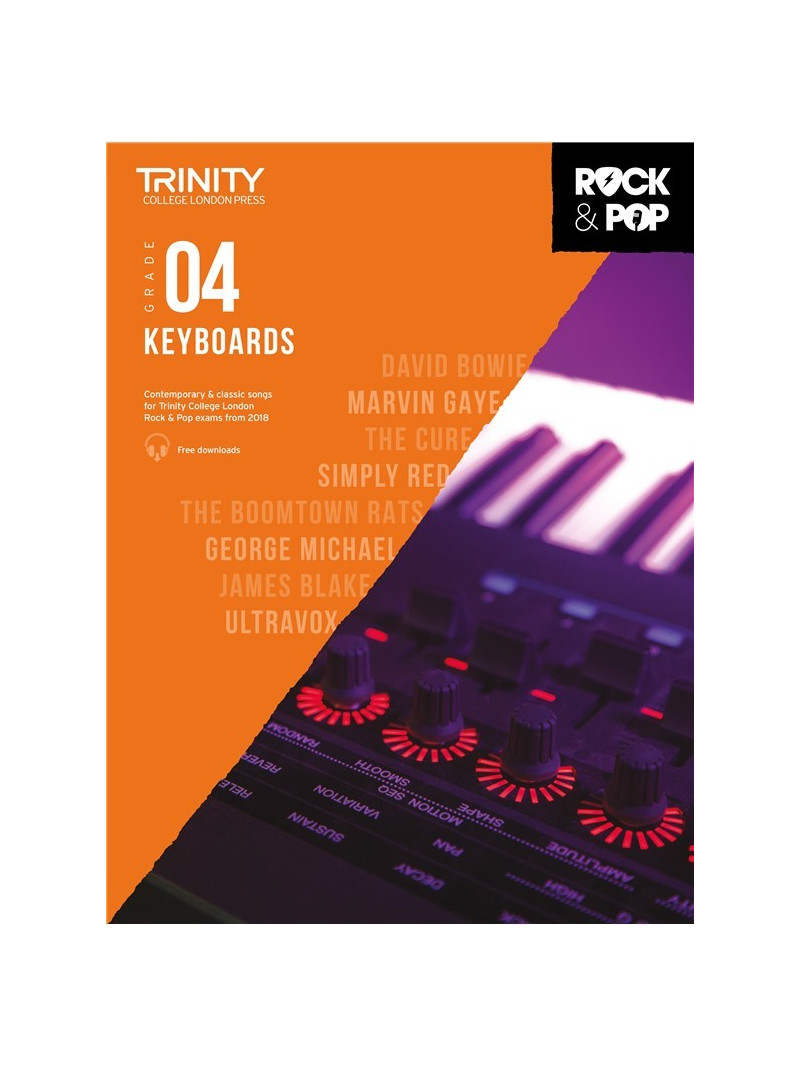 Rock & Pop Exams: Keyboards Grade 4 from 2018 (book/download)