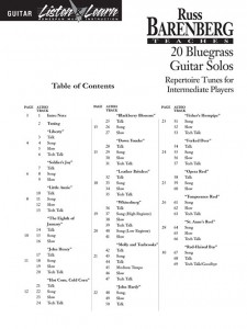 Teaches 20 Bluegrass Guitar Solos (book/CD)
