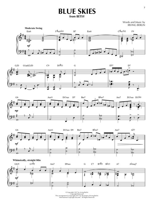 Blue Skies & Other Irving Berlin Songs