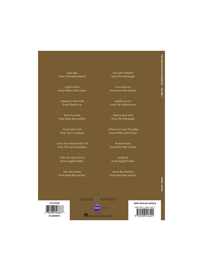 The Vernon Duke Songbook – Vol. 1