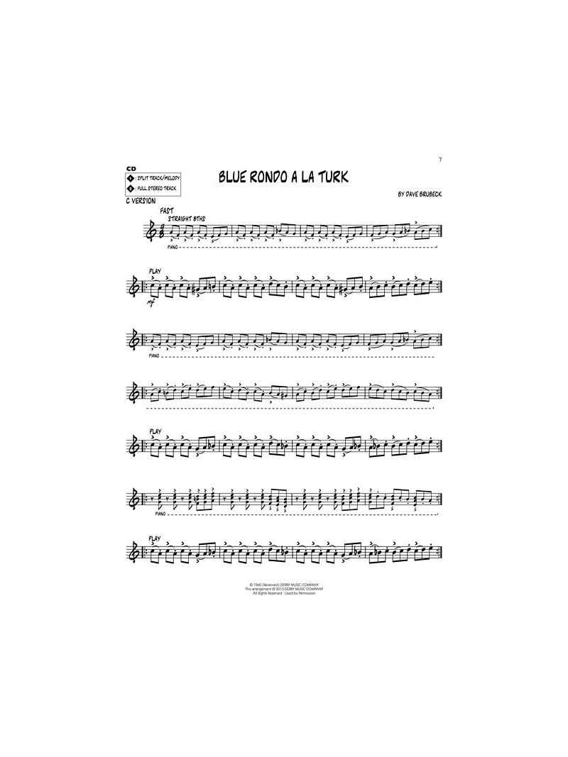 Jazz Play-Along Volume 161: Dave Brubeck (book/CD)