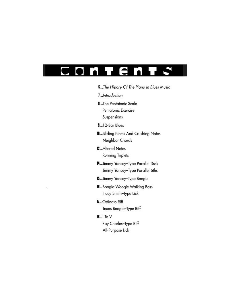 Blues Riffs for Piano (book/CD)