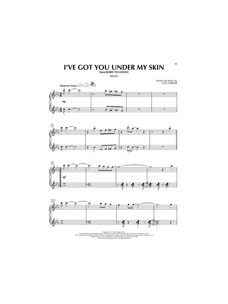 Cole Porter Piano Duet (book/CD play-along)