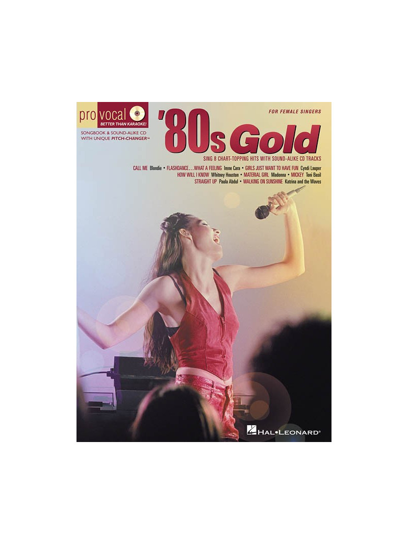 Pro Vocal: '80s Gold For Female Singers (Book/CD sing-along)