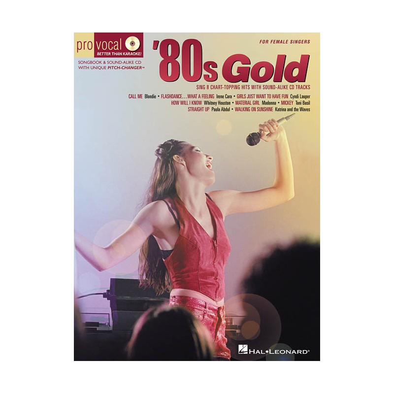 Pro Vocal: '80s Gold For Female Singers (Book/CD sing-along)