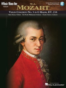 Mozart – Violin Concerto No. 3 in G Major, KV216 (book/Audio Online)