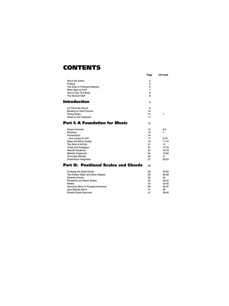 Fretboard Mastery (book/CD)