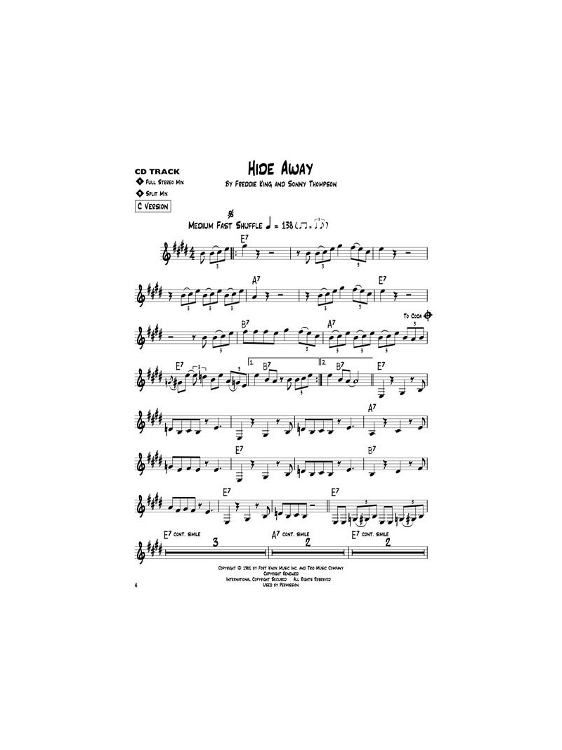 Blues Play-Along Volume 2: Texas Blues (book/CD) 