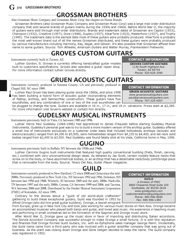 Blue Book of Acoustic Guitars, 12th Edition (book/CD)