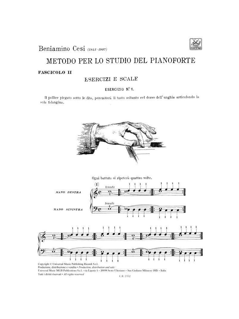 Metodo per lo studio del pianoforte - Fasc. II
