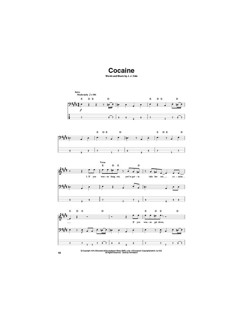Eric Clapton: Bass Play-Along Volume 29 (book/CD)