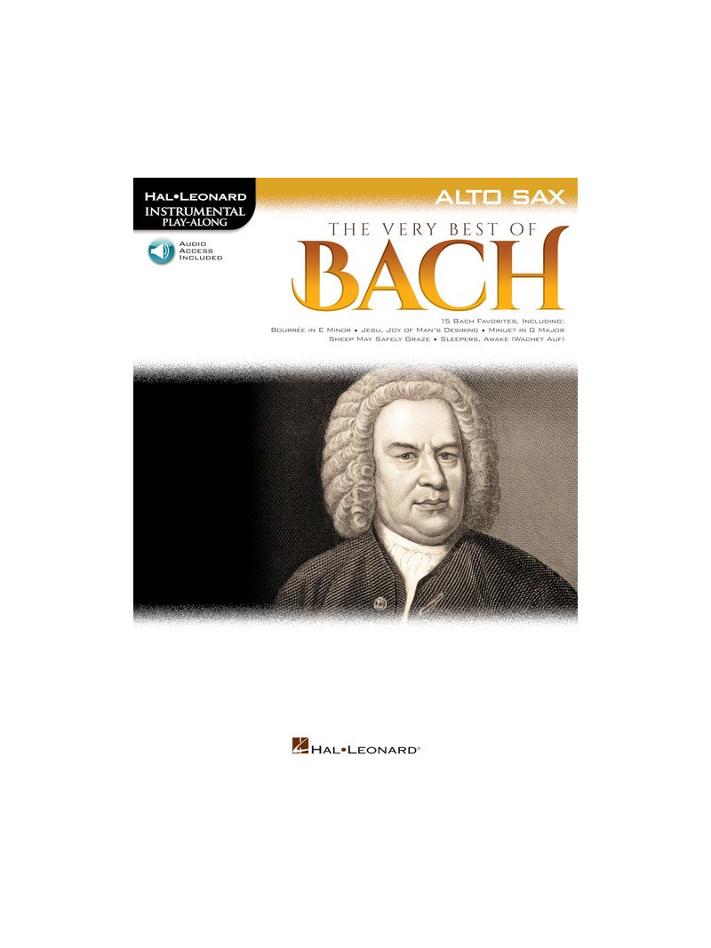 The Very Best of Bach for Alto Sax (book/Audio Online)