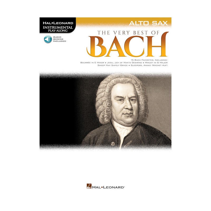 The Very Best of Bach for Alto Sax (book/Audio Online)