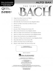 The Very Best of Bach for Alto Sax (book/Audio Online)