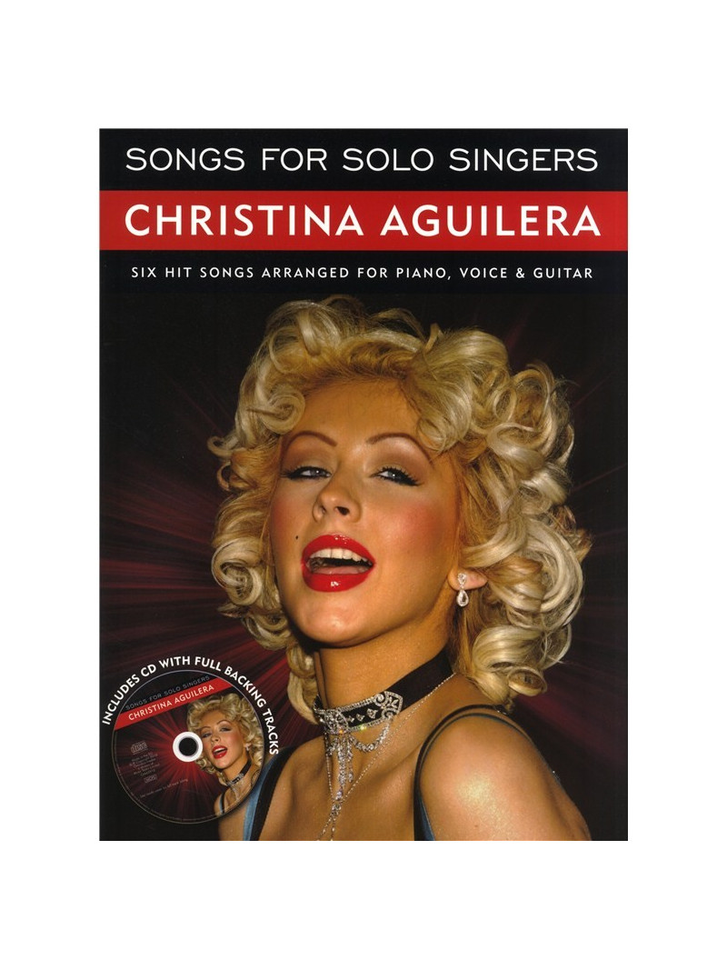 Christina Aguilera: Songs For Solo Singers (book/CD)