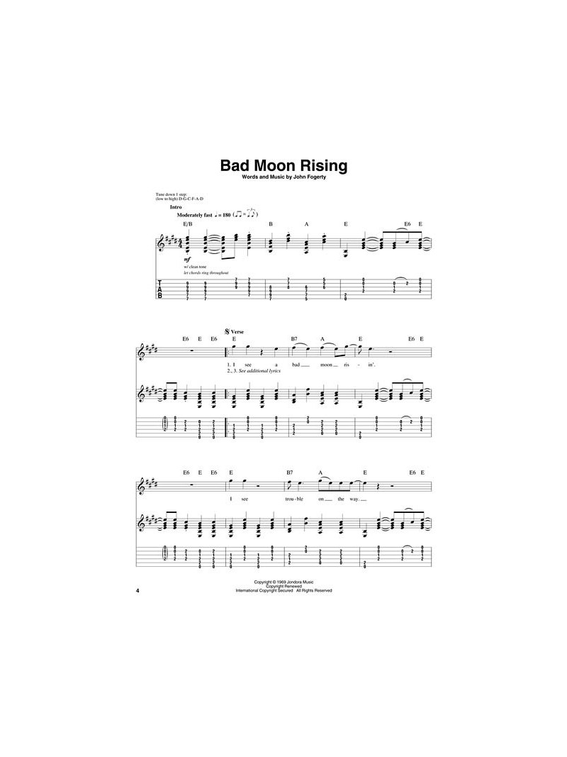 Guitar Play-Along volume 63: Creedence Clearwater Revival (book/CD)