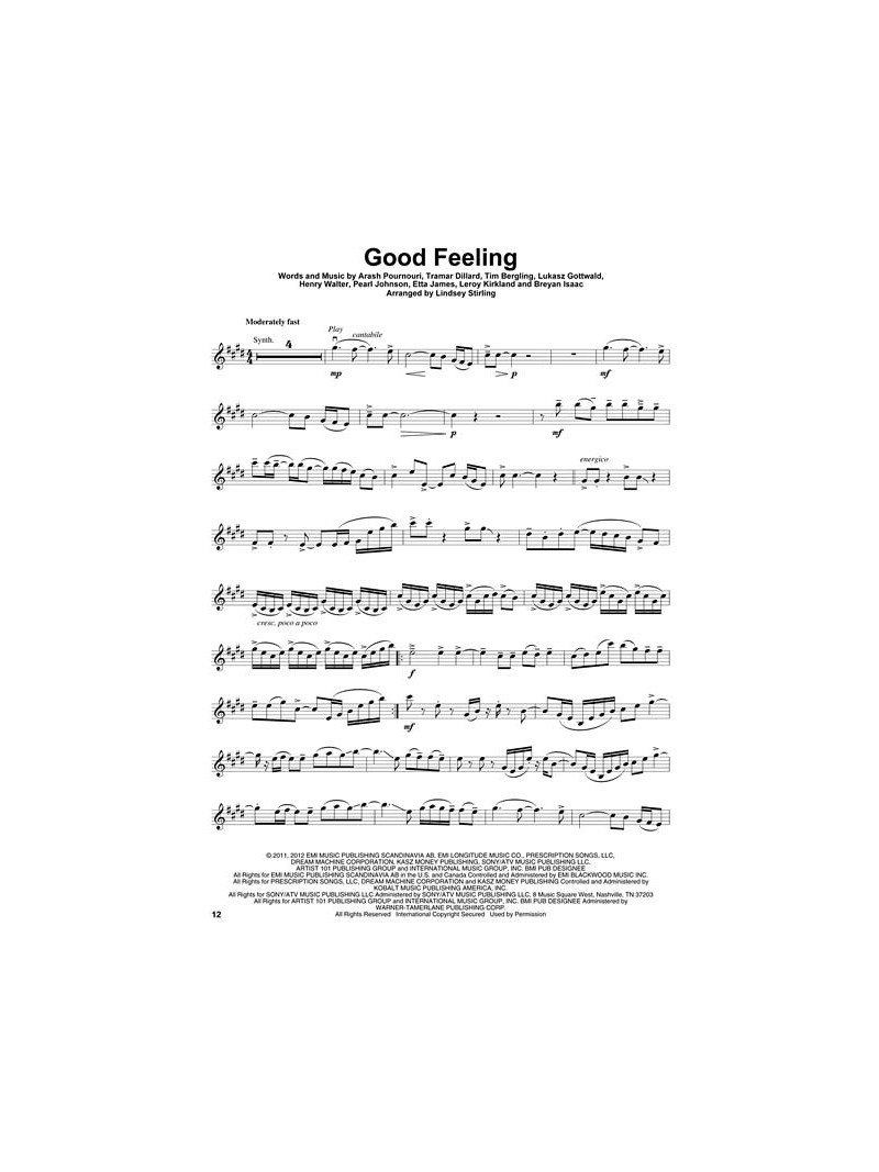 Violin Play-Along Volume 45: Lindsey Stirling (book/Audio Online)