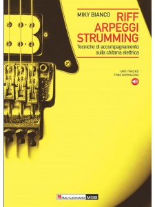 Riff arpeggi strumming per chitarra elettrica (libro/Audio Online)