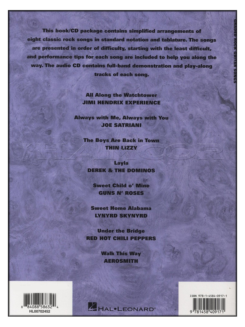 Graded Rock Guitar Songs (book/CD)