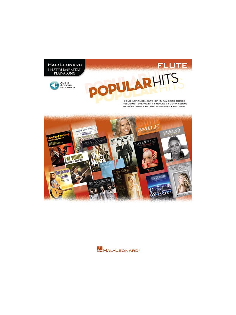 Popular Hits - Instrumental Play-Along for Flute (Book/Audio Online)